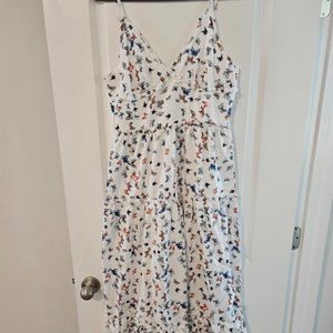 NWT Butterfly Print Midi Dress, Size M